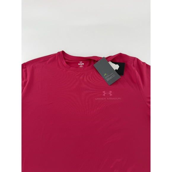 Under Armour Mens Vanish Rush Energy Shirt SZ M Shaded Fuchsia 1383973-681 NEW - Picture 2 of 9